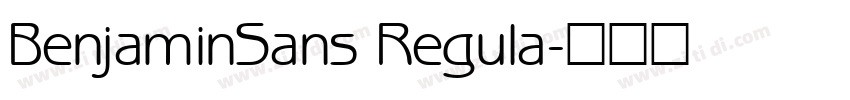 BenjaminSans Regula字体转换